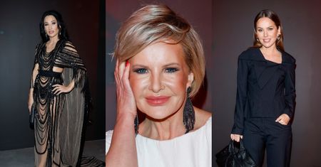 TABUNY gwiazd na pokazie MMC: błękitnooka Joanna Racewicz, Justyna Steczkowska w sukni "dziewczyny szamana" (ZDJĘCIA)