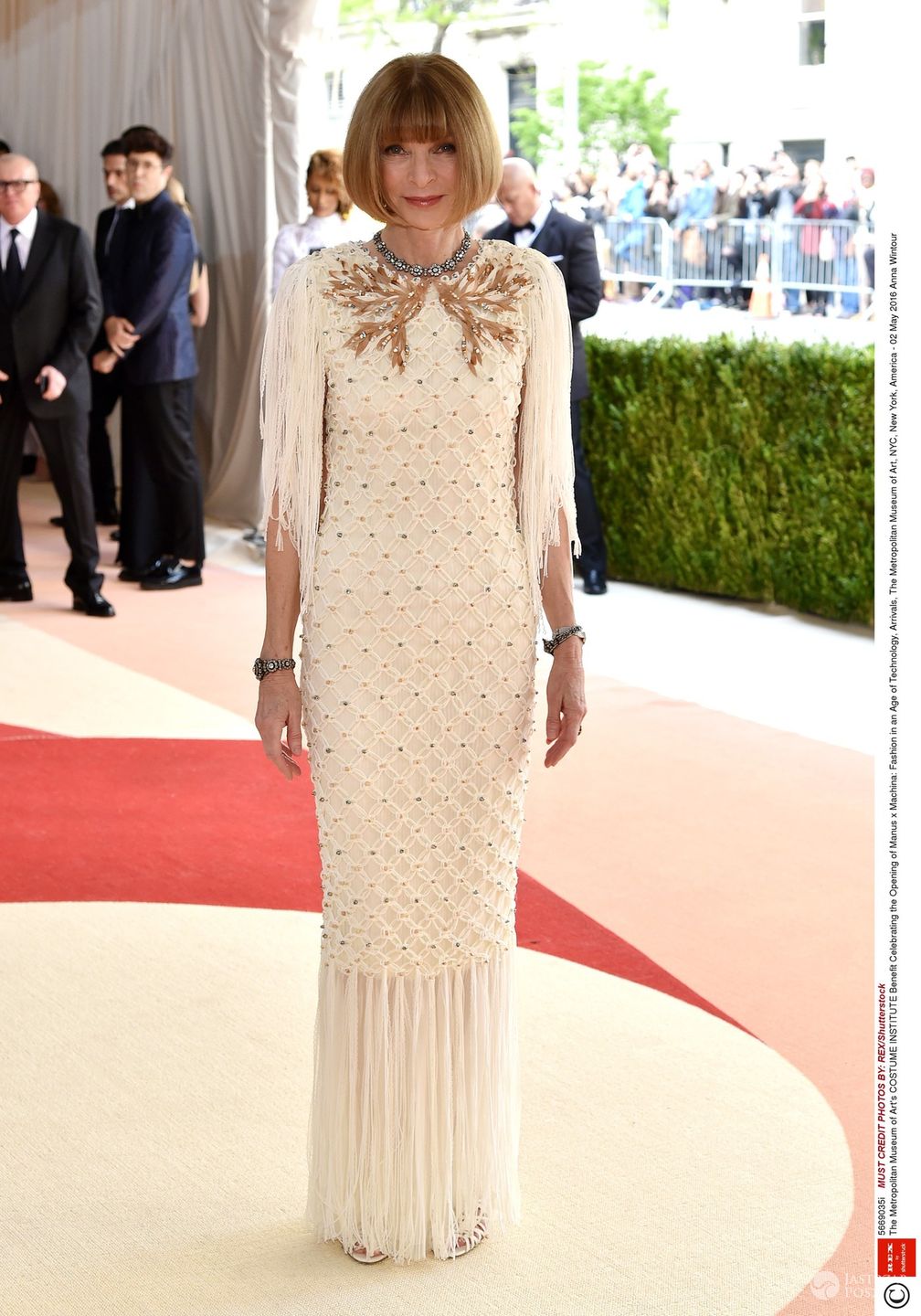 Suknia: Chanel -  Anna Wintour - MET Gala 2016 fot. East News