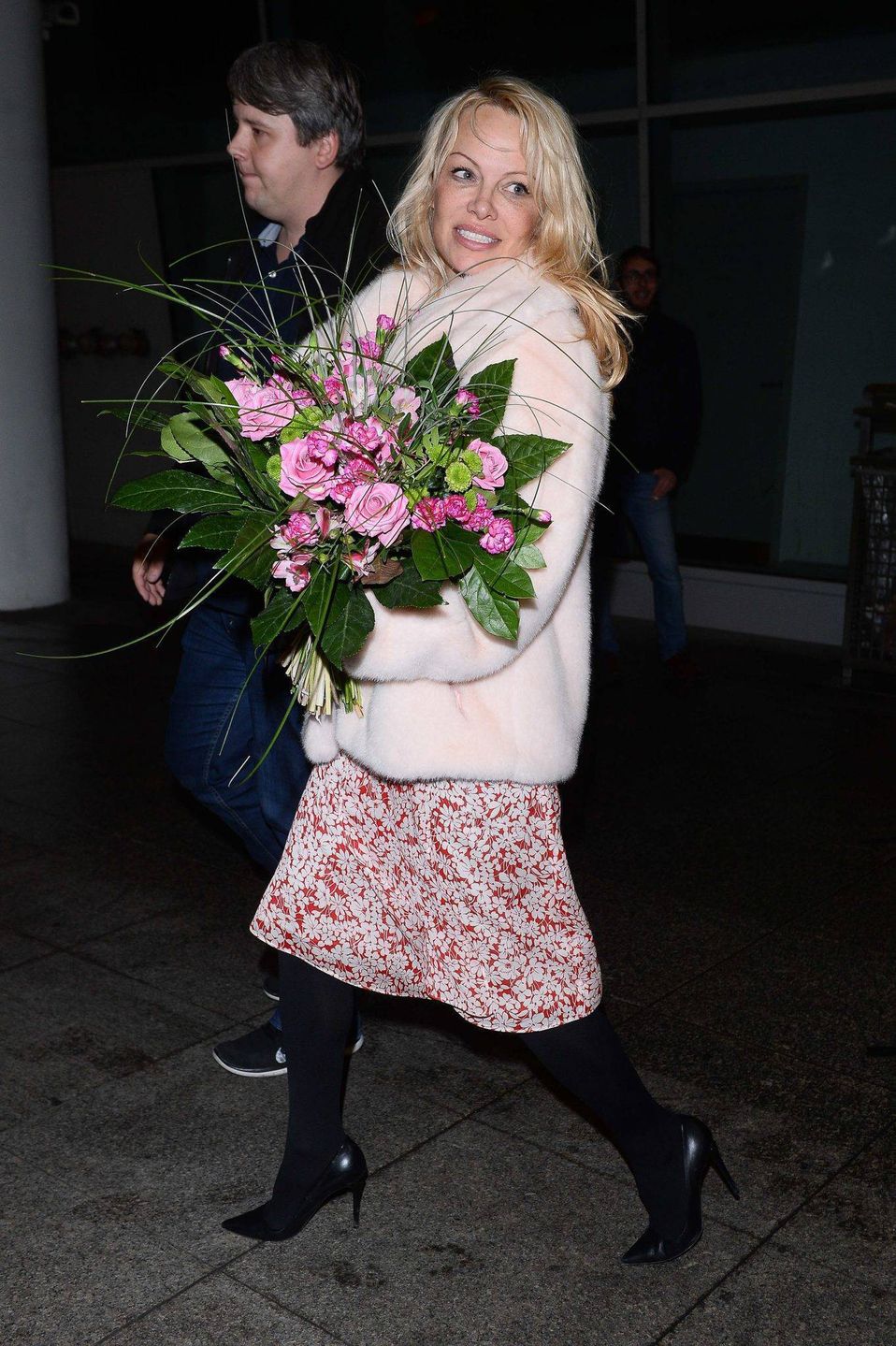 Pamela Anderson przyleciala do Warszawy