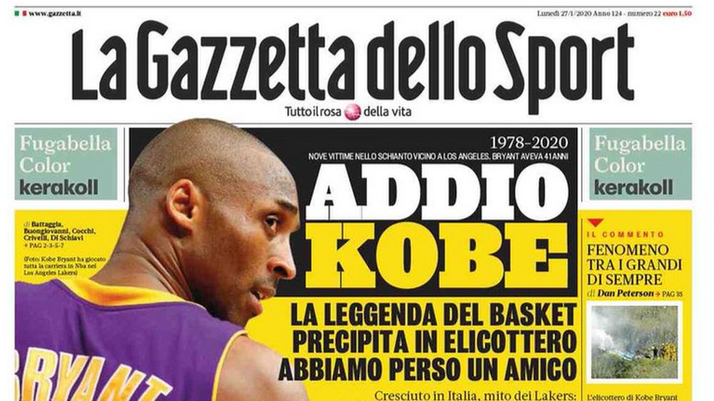 Zdjęcie okładkowe artykułu: Materiały prasowe / La Gazzetta dello Sport / Na zdjęciu: okładka 