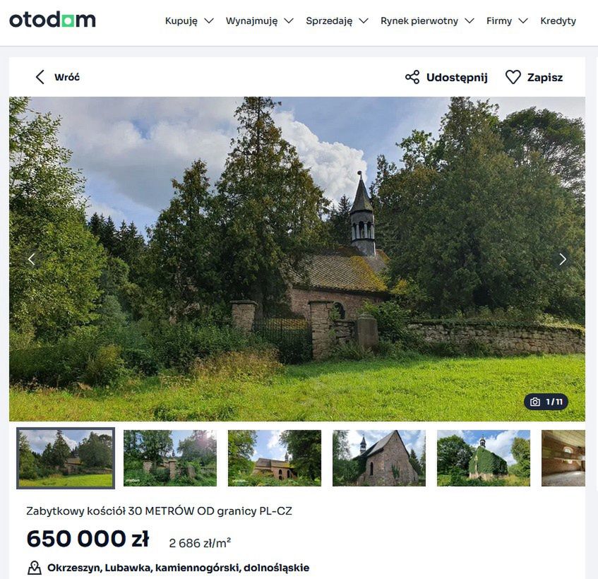 Janusz Palikot sprzedaje kościół za 650 tysięcy złotych