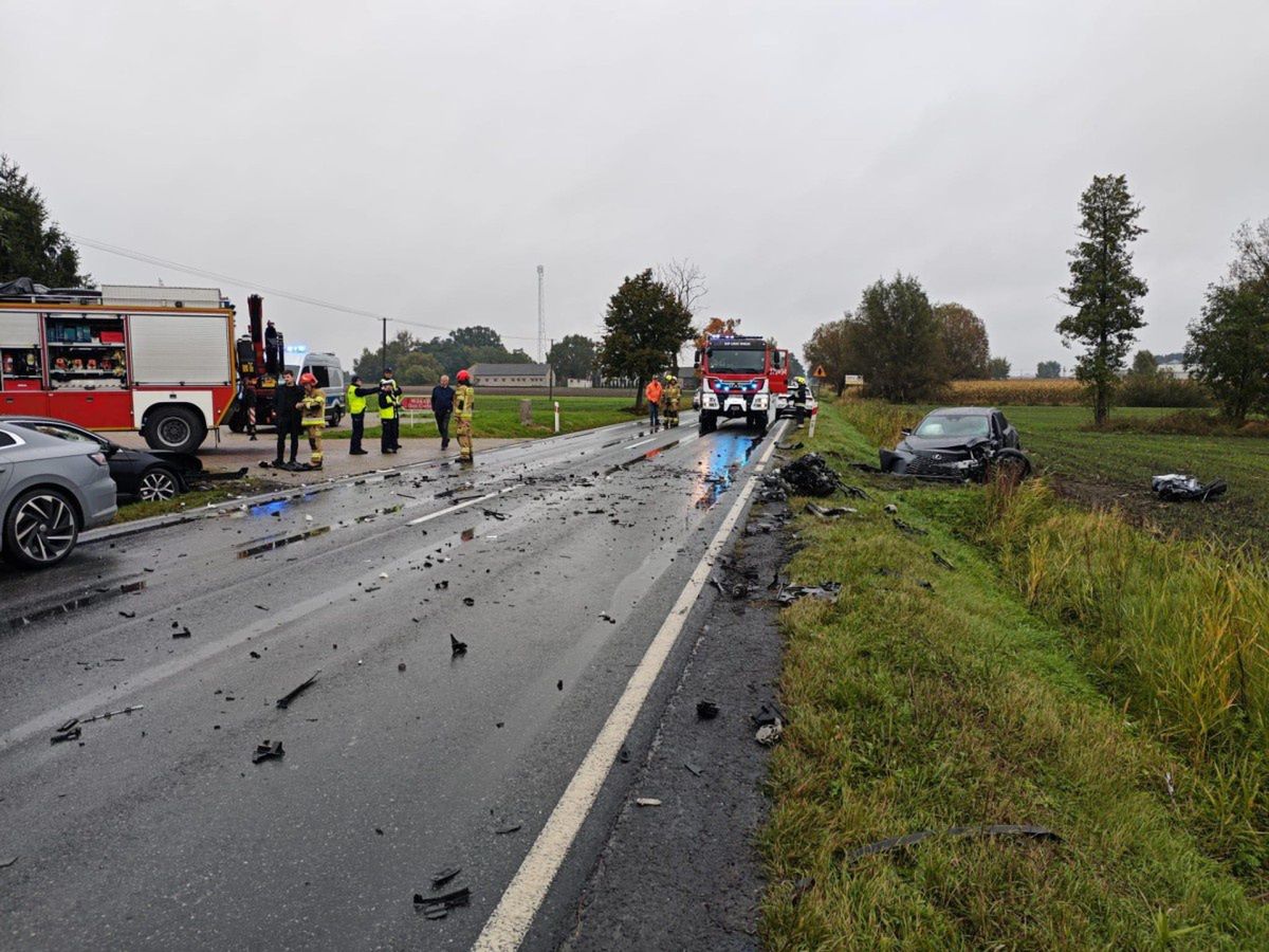 Utrudnienia na DK25 w okolicy Główiewa. Droga jest zablokowana