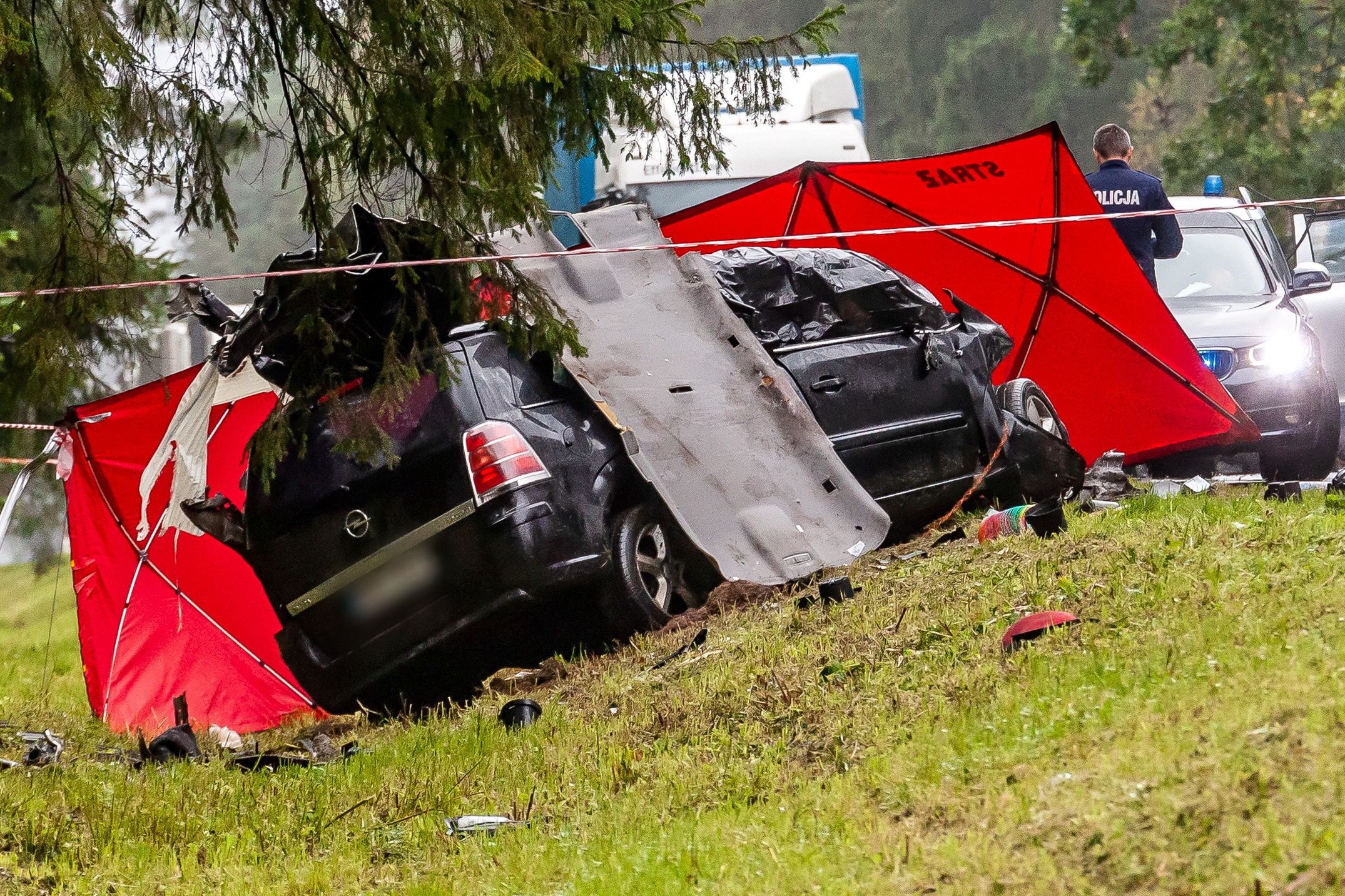 Podlasie. Ofiary czołowego zderzenia to pasażerowie osobówki