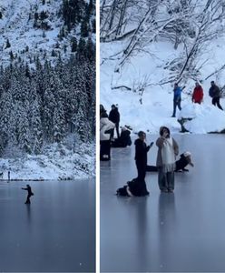 Zrobili sobie lodowisko w Tatrach. TPN ostrzega przed tragedią