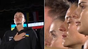 W Radomiu zabrzmiał hymn Ukrainy. Nie mogła powstrzymać łez