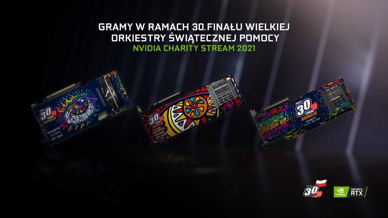 NVIDIA CHARITY STREAM – w tym roku gramy w ramach 30. Finału Wielkiej Orkiestry Świątecznej Pomocy