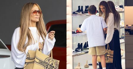 Jennifer Lopez zabrała syna Bena Afflecka na zakupy. 13-letni Samuel obkupił się w luksusowym butiku