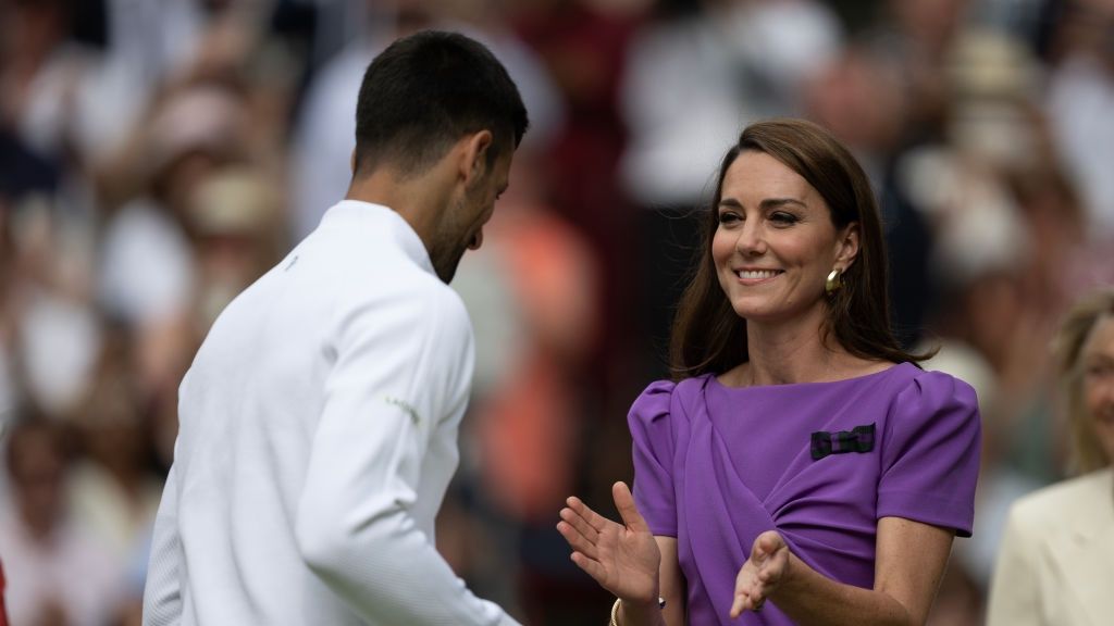 Na zdjęciu: Novak Djoković i księżna Kate