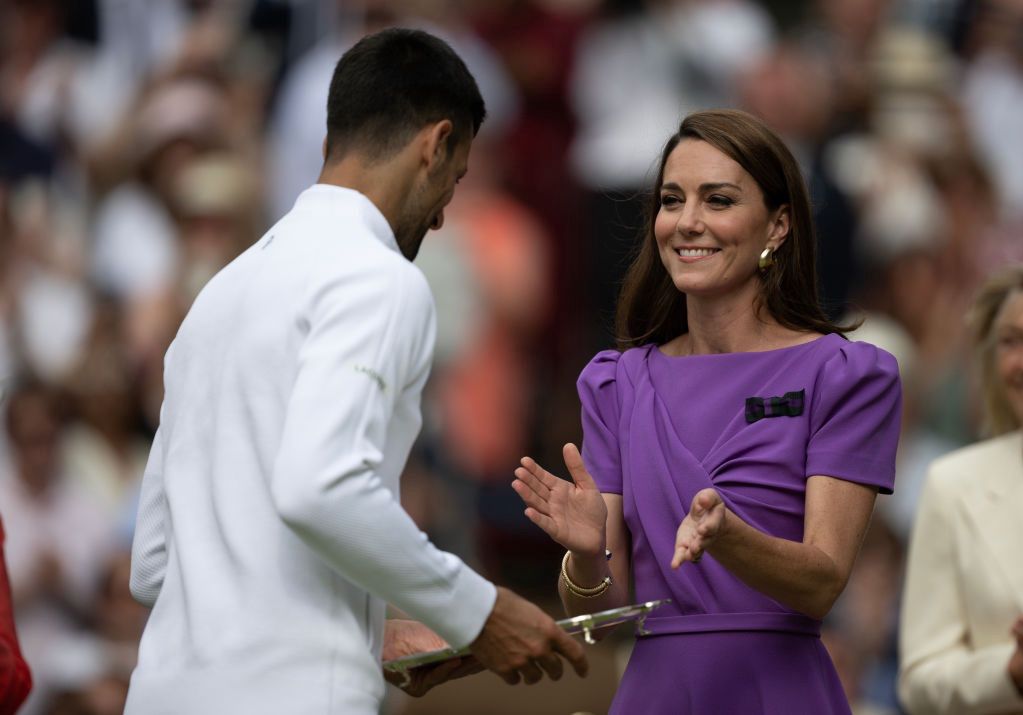 In the photo: Novak Djokovic and Duchess Kate