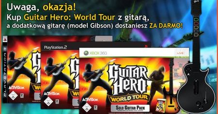 Kup Guitar Hero: World Tour z gitarą, dostań drugą za darmo