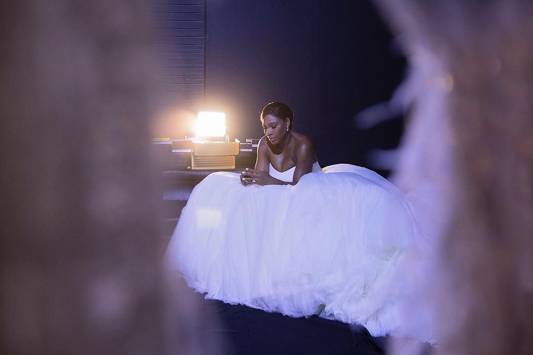 Serena Williams w sukni ślubnej
