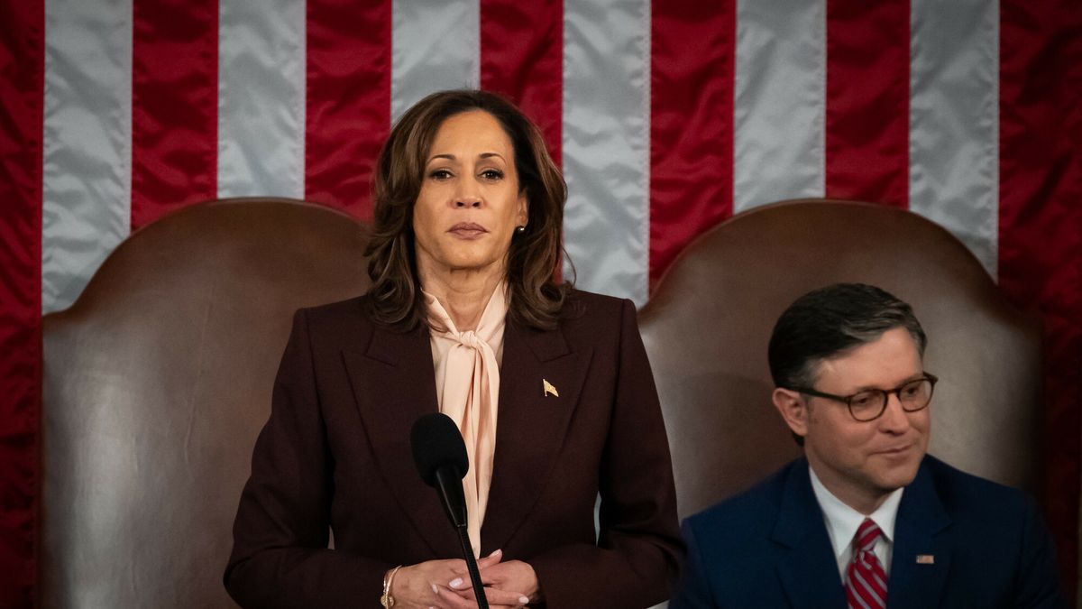 Kongres zatwierdzi? wyb�r Donalda Trumpa
Vice President Kamala Harris presides over a joint session of Congress certifying the results of the 2024 presidential election in Washington, DC, on January 6, 2025. This is the first election certification since thousands of Trump supporters stormed the Capitol in an attack that would injure hundreds and ultimately result in the deaths of 7 people. (Photo by Allison Bailey/NurPhoto) (Photo by Allison Bailey / NurPhoto / NurPhoto via AFP)
ALLISON BAILEY