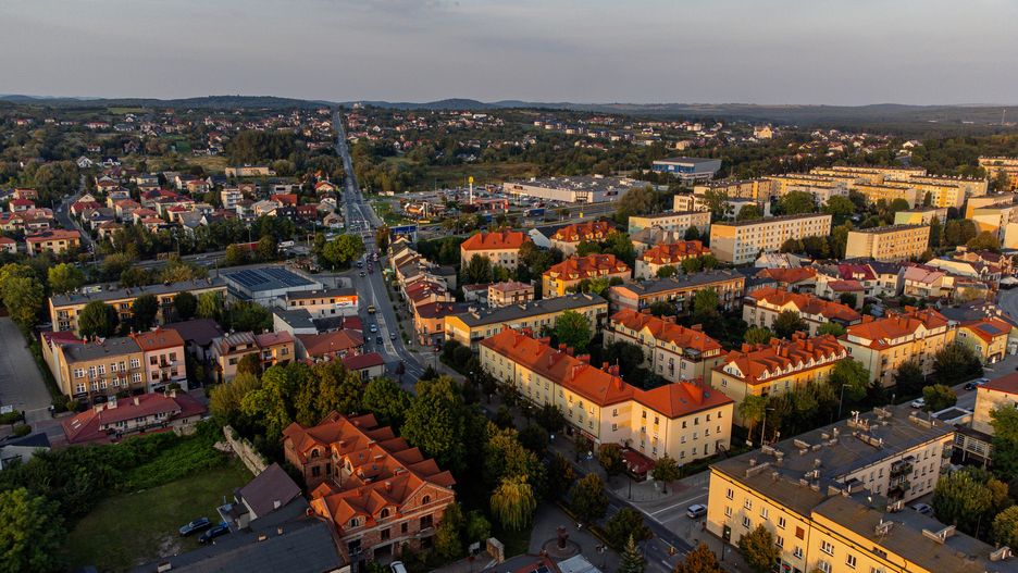 Olkusz z lotu ptaka