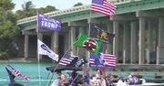 Parada jachtów sympatyków D. Trumpa z okazji Dnia Pamięci w USA