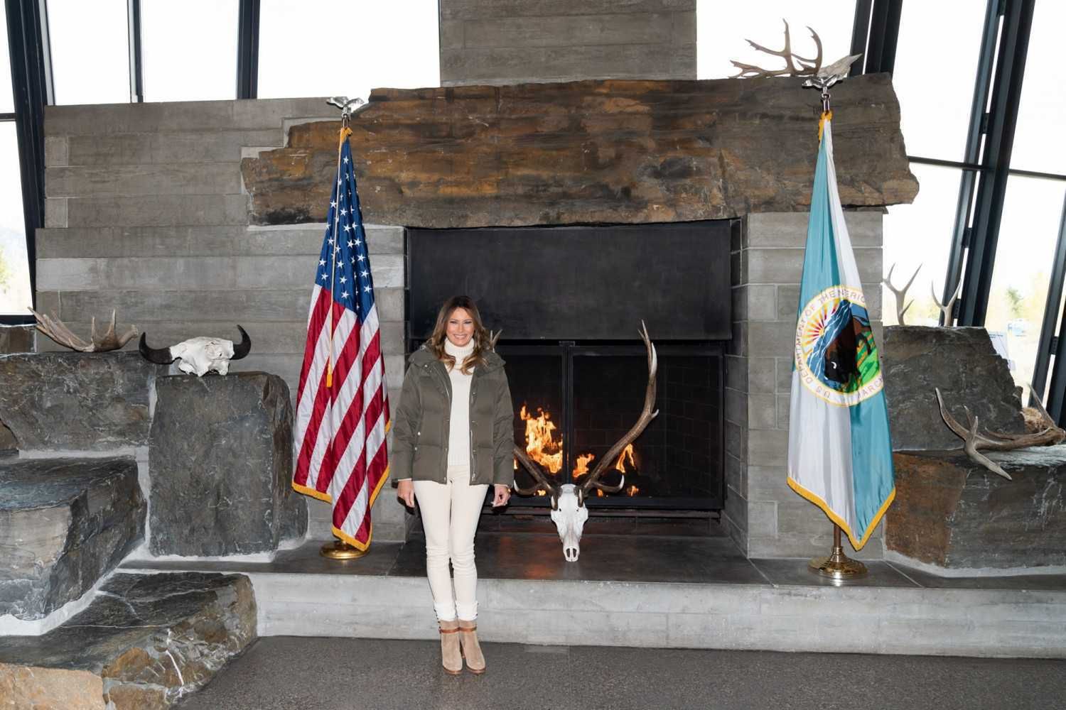 Melania Trump w botkach Louboutina