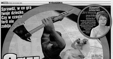 Fakt: Gry robią z dzieci morderców