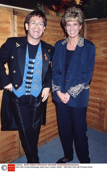 Elton John i księżna Diana w 1993 roku