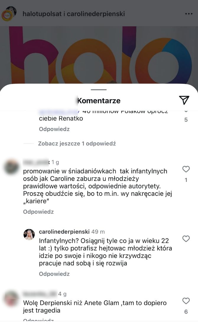 Internauci oburzeni zaproszeniem Caroline Derpienski do śniadani