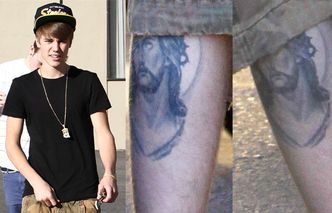 Bieber wytatuował sobie na nodze... JEZUSA! (ZDJĘCIA)