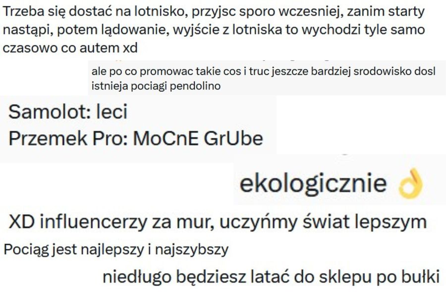 Komentarze pod wpisem Przemka