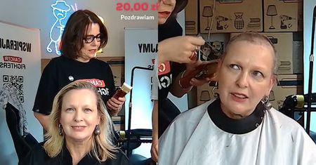 GOLENIA NA ŁYSO ciąg dalszy: Katarzyna Nosowska zasiadła na fotelu. Za maszynkę chwyciła Agata Kulesza!