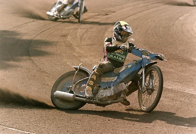 Jeden z liderów Włókniarza w 1996 roku - Sławomir Drabik (fot. Karol Zagził)