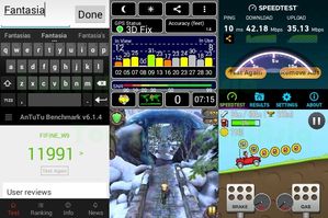 Klawiatura / GPS / Speedtest / Antutu / Temple Run 2 / Hill Climb Racing