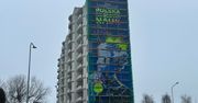 Nowa przestrzeń sztuki w Płocku – mural z królową nauki na wieżowcu przy ul. Wyszogrodzkiej