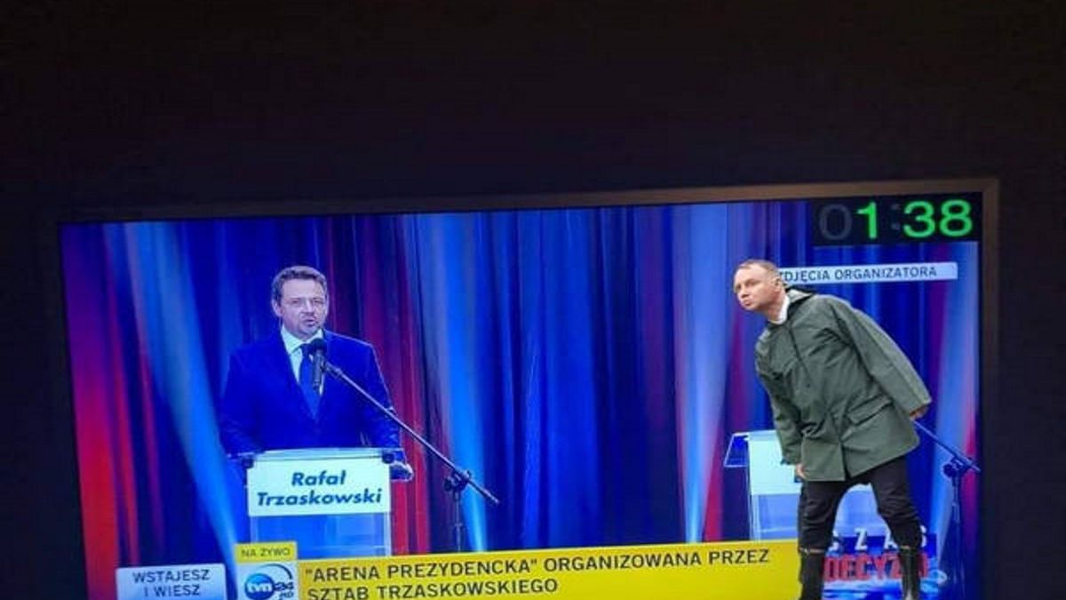 Internauci komentują debaty prezydenckie w Końskich i Lesznie poprzez memy