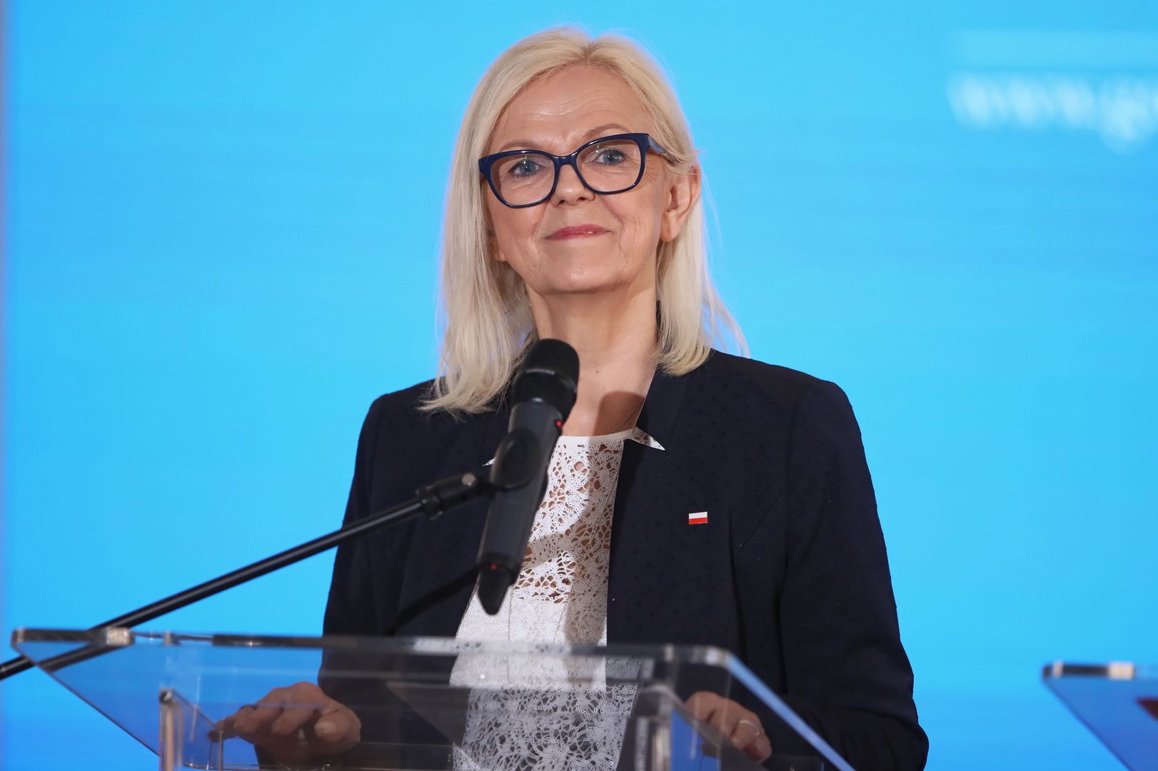 Bożena Borys-Szopa, minister rodziny, pracy i polityki społecznej.