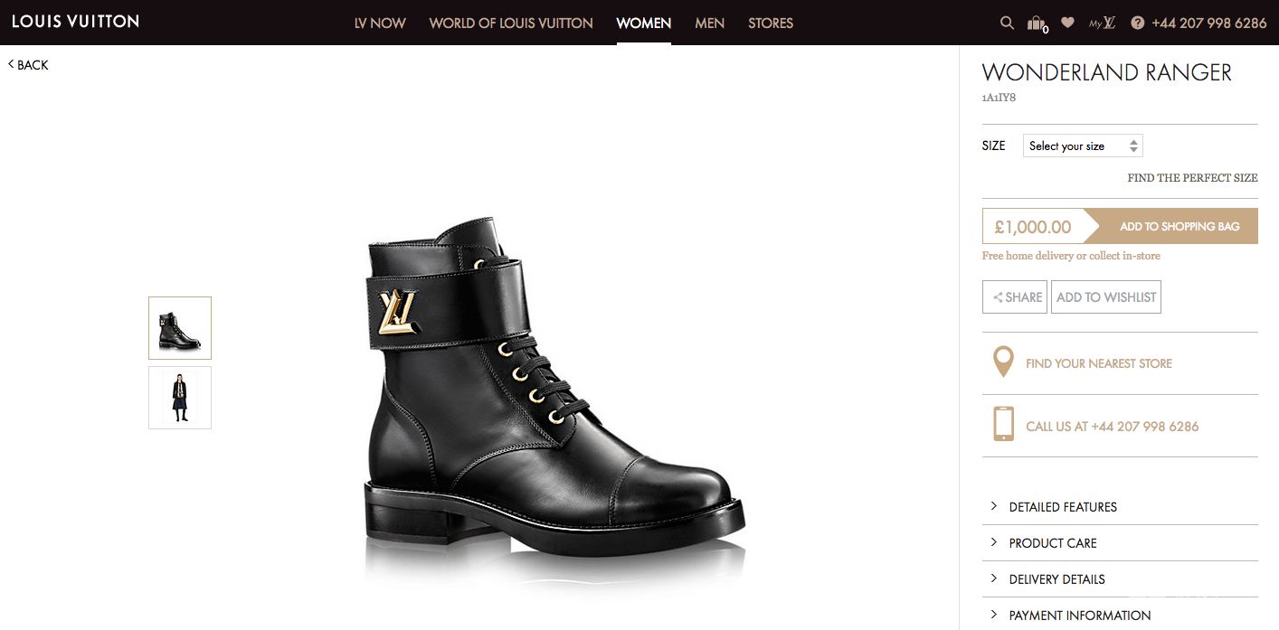 buty Louis Vuitton z cielęcej skóry za 5 tysięcy złotych