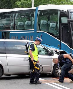 Wypadek autokaru przewożącego dzieci w Poroninie