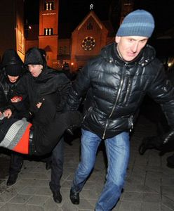 Brutalna akcja milicji w Mińsku - "kopali, wyrywali telefony"