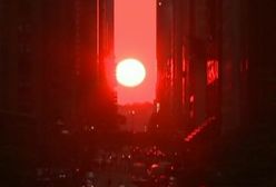 Zjawiskowy zachód słońca nad Manhattanem