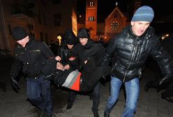 Brutalna akcja milicji w Mińsku - "kopali, wyrywali telefony"