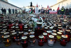 Przez znicze kobieta złamała rękę przed Pałacem Prezydenckim