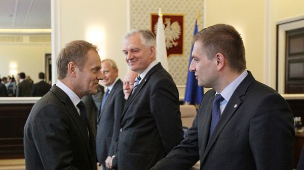 Premier Donald Tusk przed posiedzeniem rządu