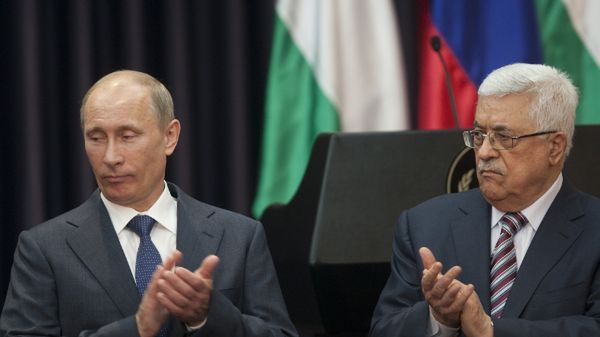 Władimir Putin i Mahmud Abbas