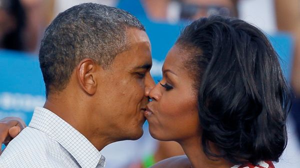 Prezydent Barack Obama z żoną