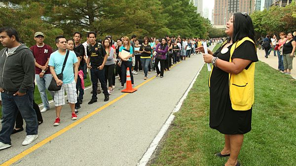 Chicago: kolejka nielegalnych imigrantów