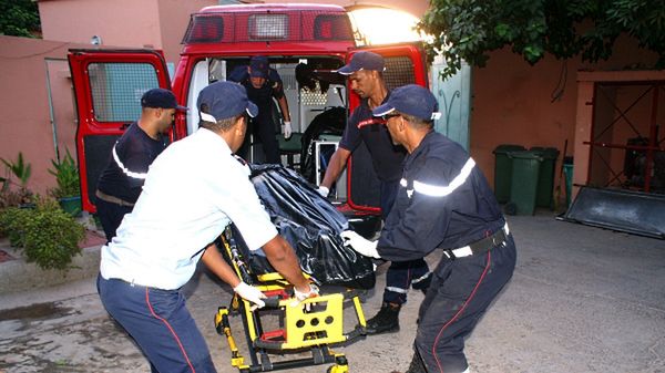 Służby ratunkowe na miejscu wypadku