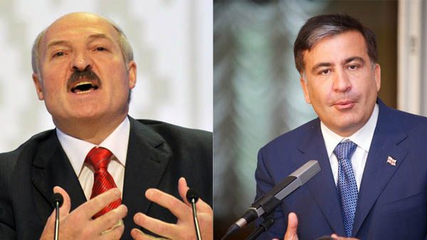 Aleksander Łukaszenka i Micheil Saakaszwili