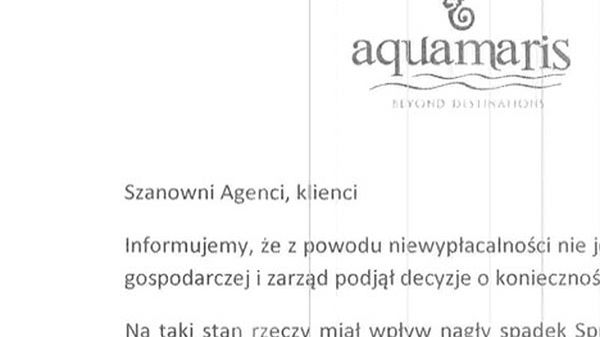 Fragment oświadczenia zarządu biura