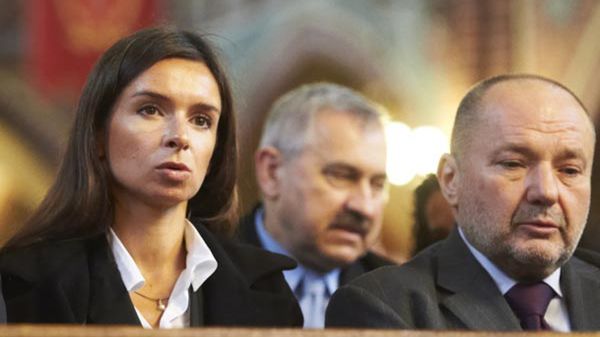 Marta Kaczyńska na pogrzebie Anny Walentynowicz