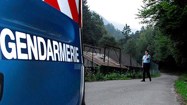 Miejsce znalezienia samochodu niedaleko jeziora Annecy