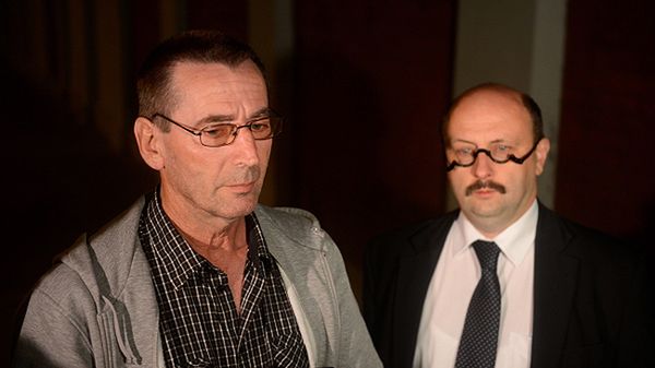 Adwokat rodziny Anny Walentynowicz - Stefan Hambura i syn Anny Walentynowicz - Janusz Walentynowicz