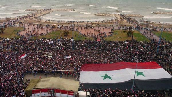 Tartus (demonstracja zwolenników Asada z marca 2012 roku)