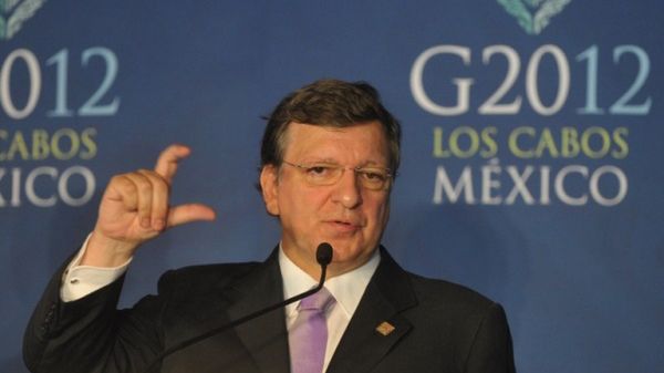 Jose Manuel Barroso podczas szczytu G20 w Los Cabos