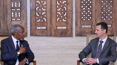 Kofi Annan i Baszar al-Asad