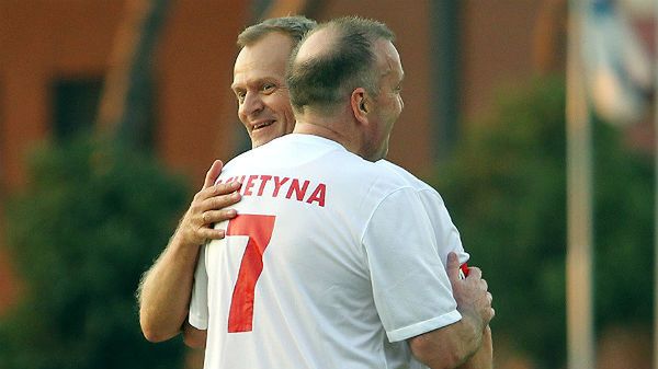 Poseł PO Grzegorz Schetyna i premier Donald Tusk